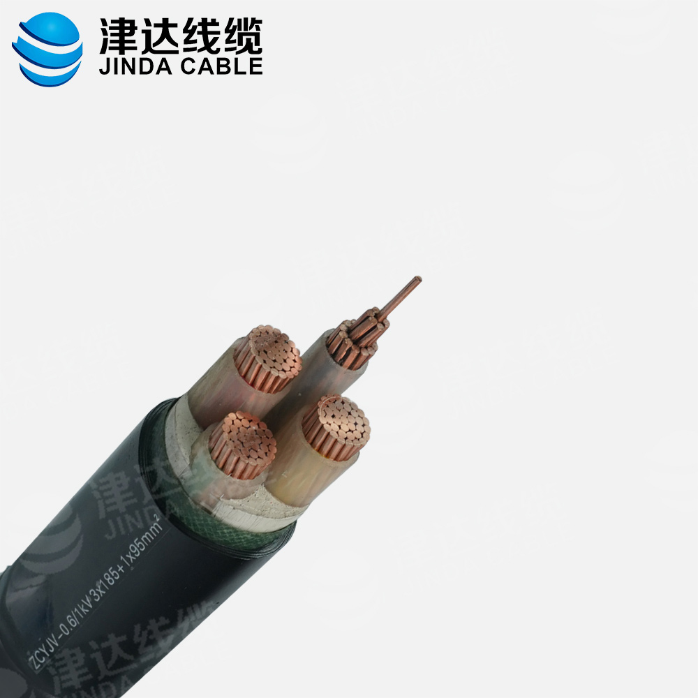 ZC-YJV 3*185+1*95銅芯交聯聚乙烯絕緣聚氯乙烯護套阻燃C類電力電纜